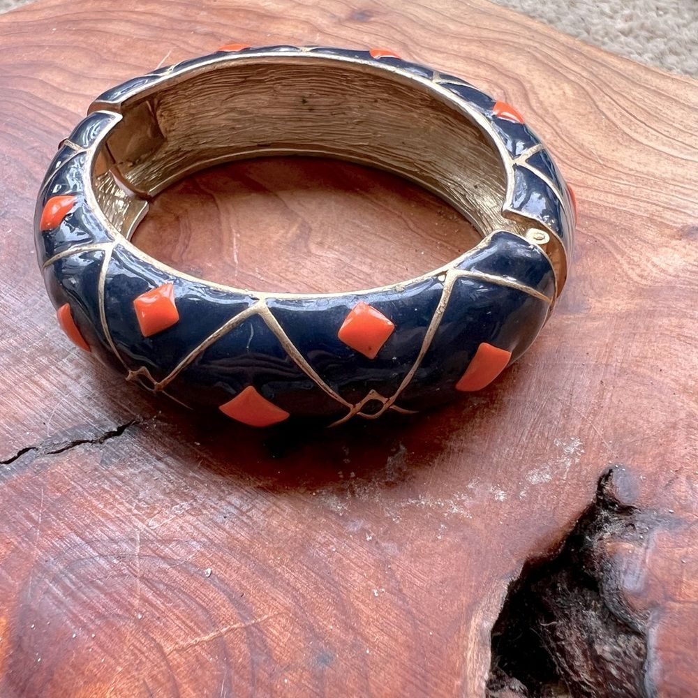 Navy blue and orange J.Crew bracelet